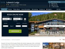 Tablet Screenshot of lobsticklodgehotel-jasper.com